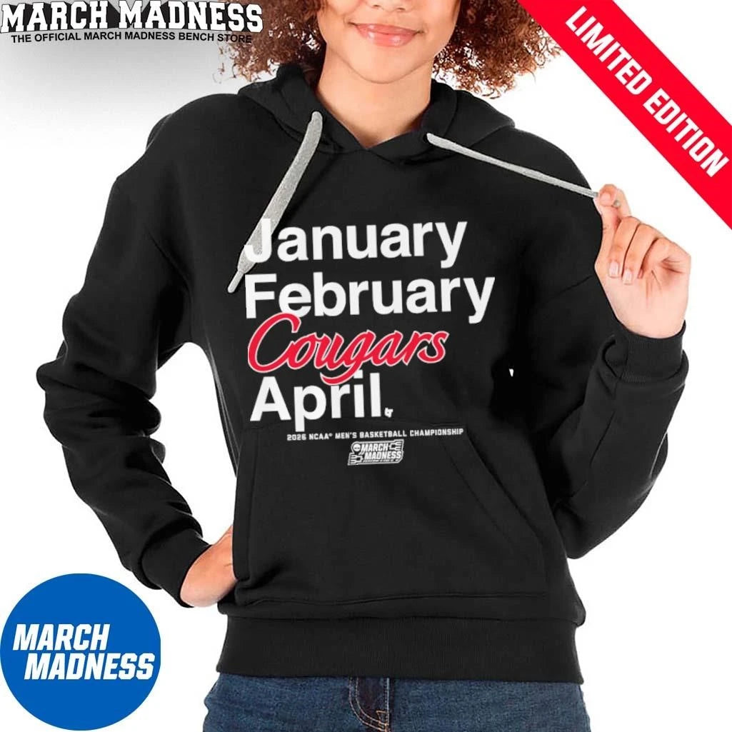 Official January February Houston Cougars April 2026 NCAA Men’s March Madness Shirt