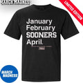 Official January February Oklahoma Sooners April 2026 NCAA Women’s March Madness Shirt