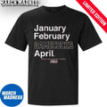 Official January February South Carolina Gamecocks April 2026 NCAA Women’s March Madness Shirt