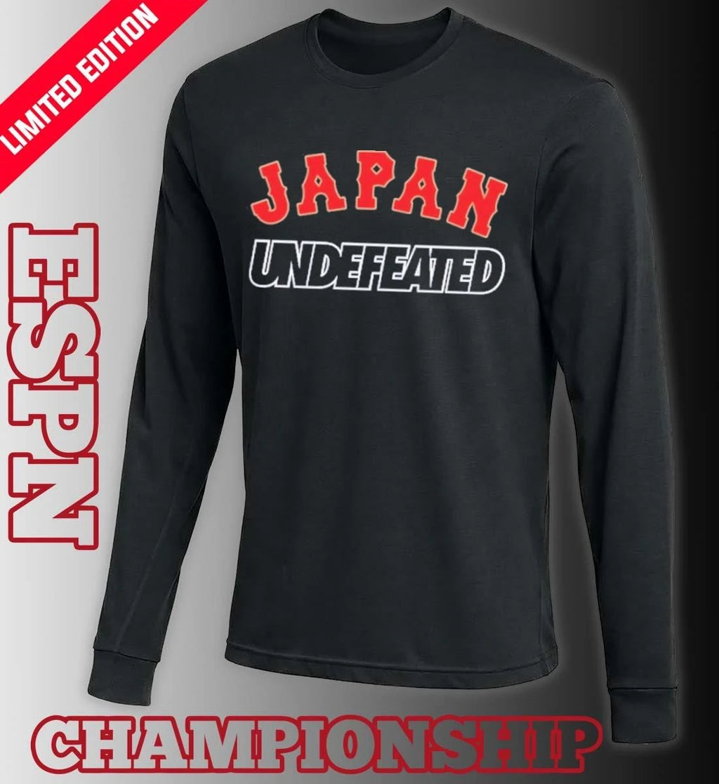 Official Japan Baseball Undefeated 2026 World Baseball Classic Shirt