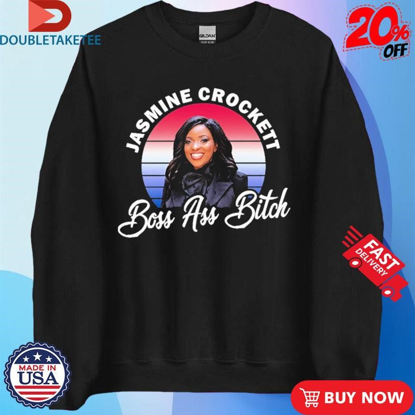 Official Jasmine Crockett Shirt Boss Ass Bitch Shirts