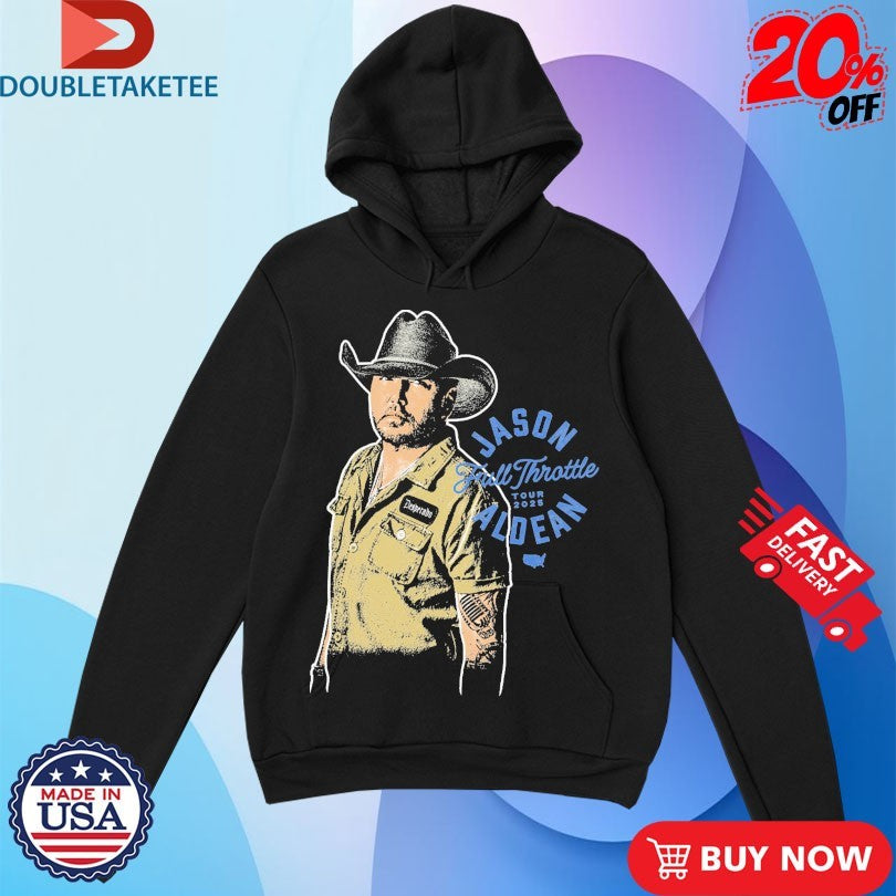 Official Jason Aldean Full Throttle Tour 2025 Photo Shirts
