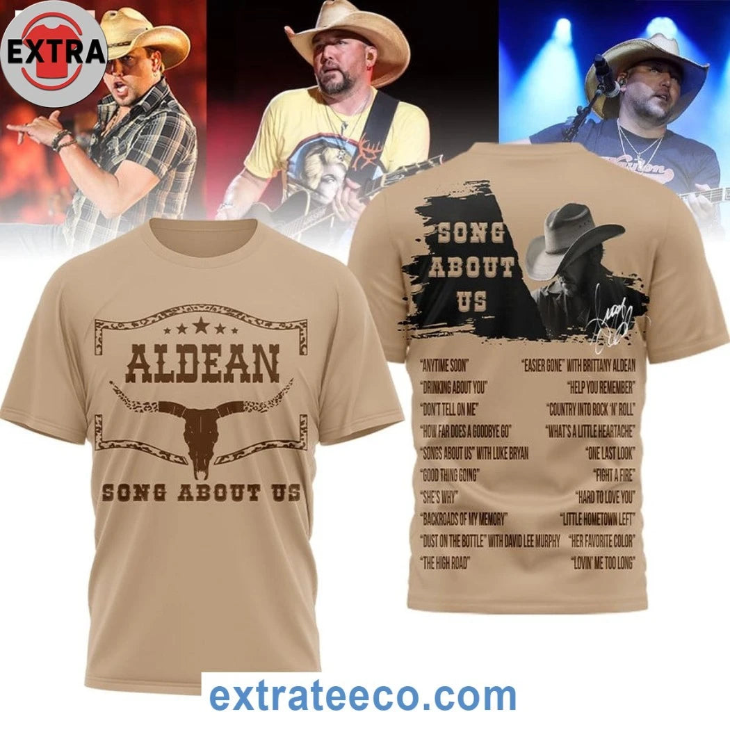 Official Jason Aldean Song About Us Logo Hoodie Shirt
