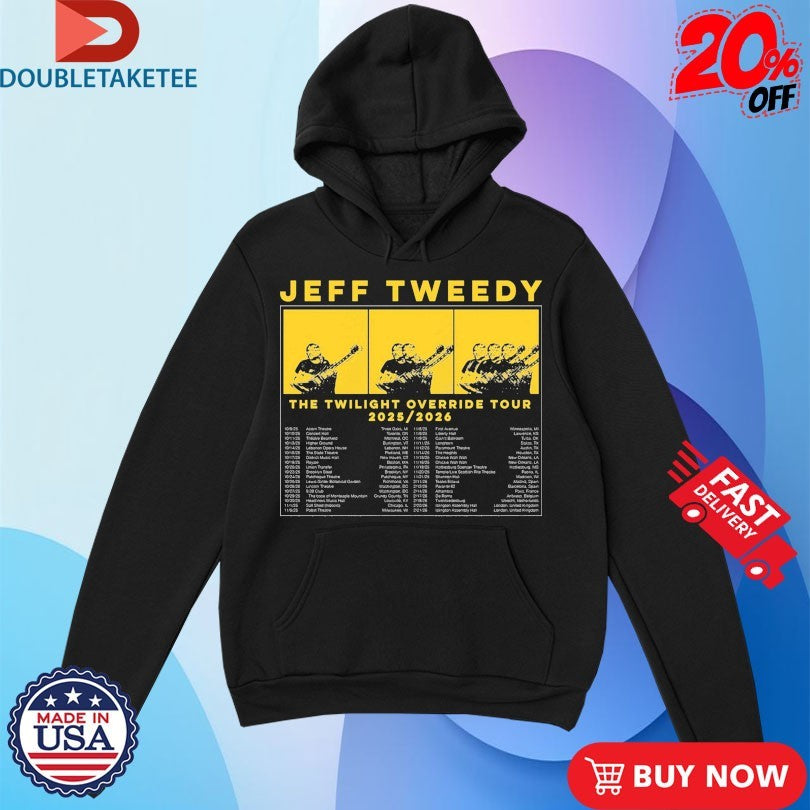 Official Jeff Tweedy Twilight Override 2025 2026 Tour Dates Shirts