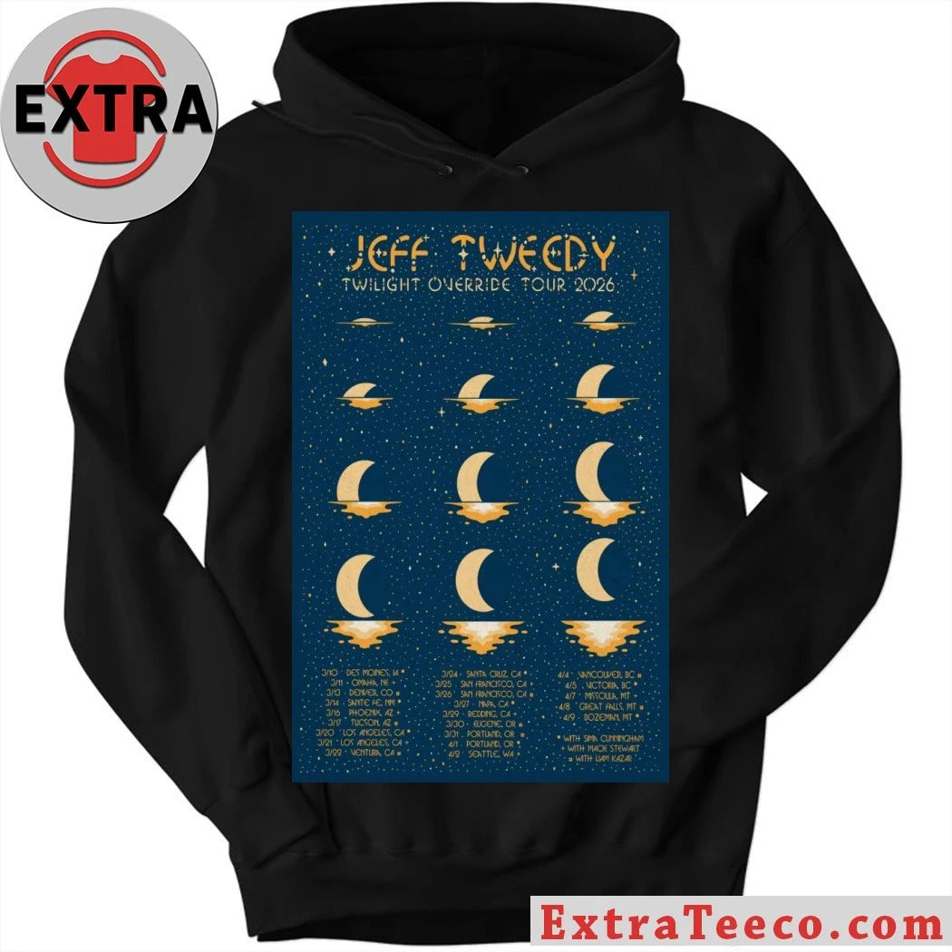 Official Jeff Tweedy Twilight Override March-April 2026 Tour Poster T-Shirt