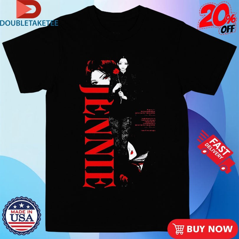 Official Jennie Summer Back To School Flower Anime Waifu T-shirts