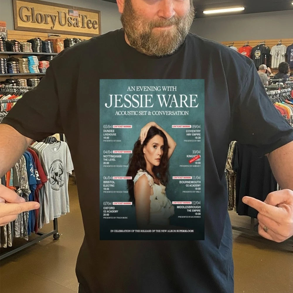 Official Jessie Ware Tour Uk 2026 Poster Shirt