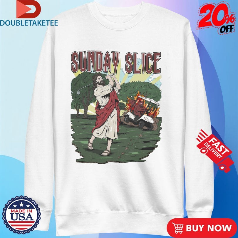 Official Jesus Golfed Sunday Slice Satan Shirts