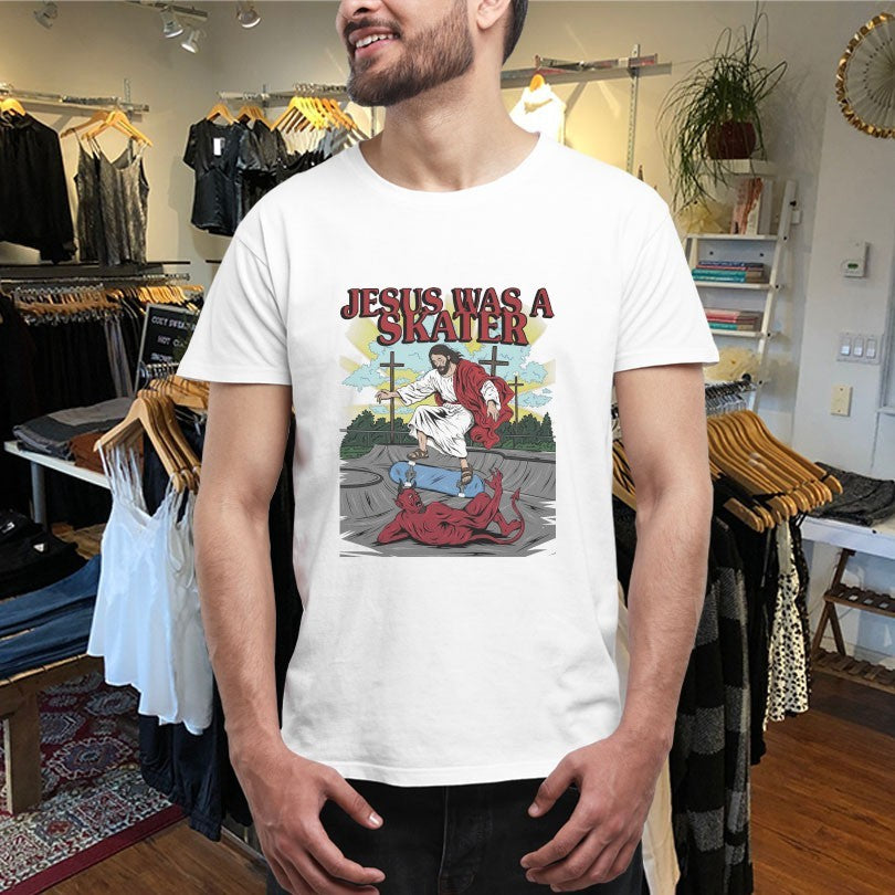 Official Jesus Was A Skater Devil Shirts