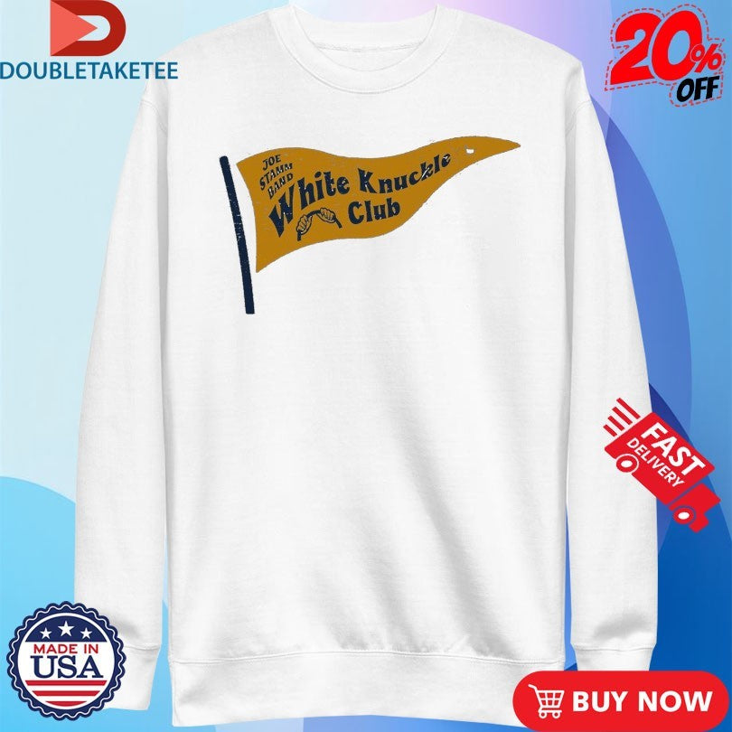 Official Joe Stamm Band White Knuckle Club Flag Shirts