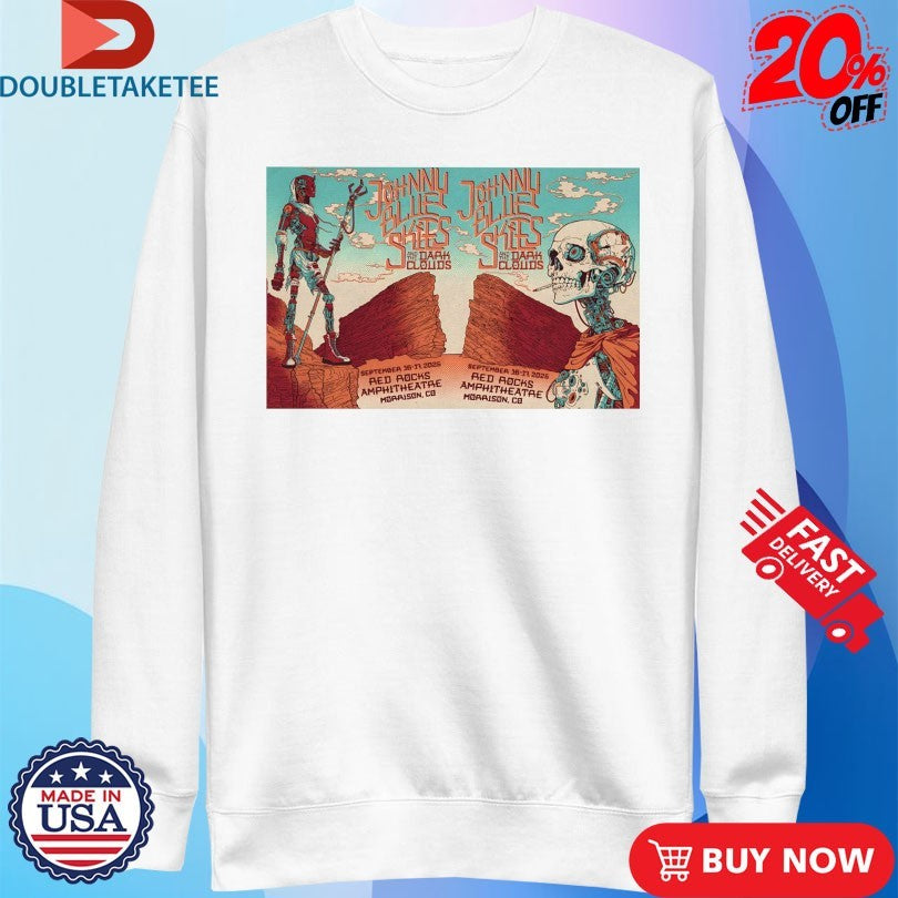 Official Johnny Blue Skies Sep 16-17 2025 Red Rocks Amphitheater Morrison CO Shirts