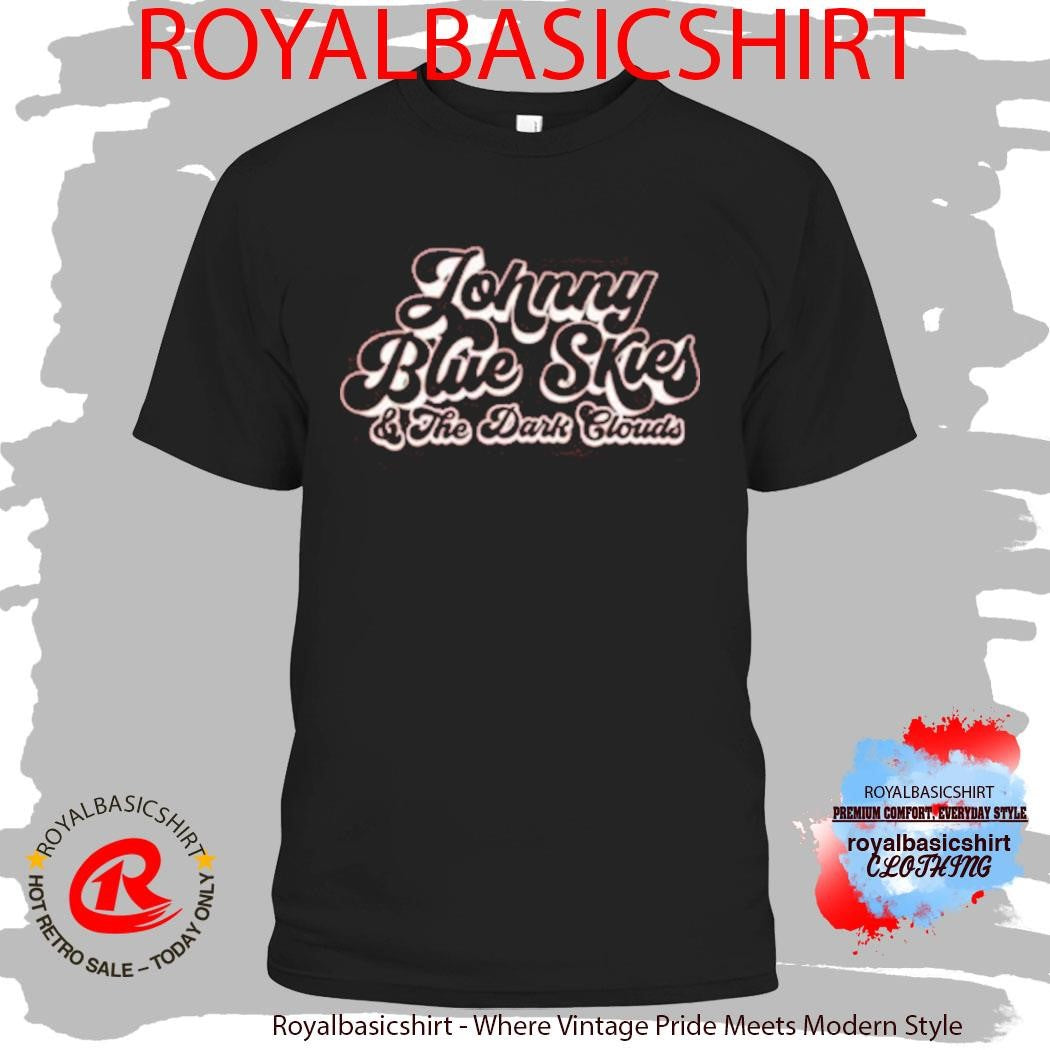 Official Johnny Blue Skies &amp; The Dark Clouds Logo Maroon Shirt