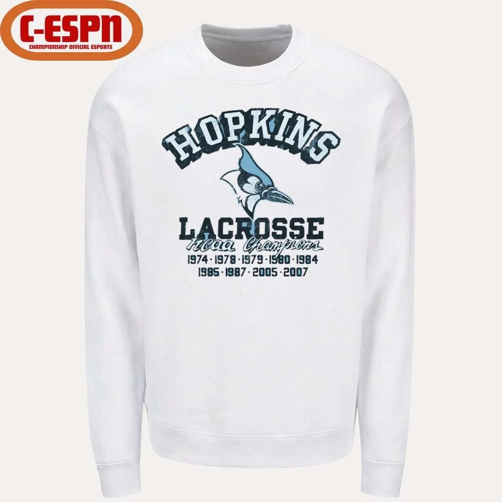 Official Johns Hopkins Bluejays Vintage Lacrosse Champions Shirt