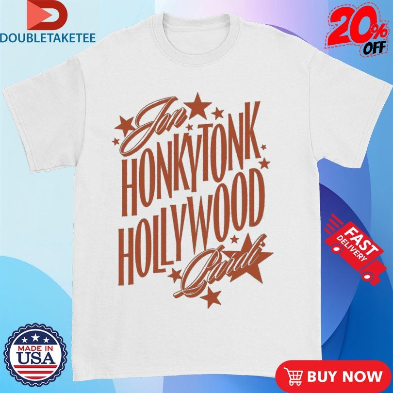 Official Jon Pardi Honkytonk Hollywood Stars Shirts