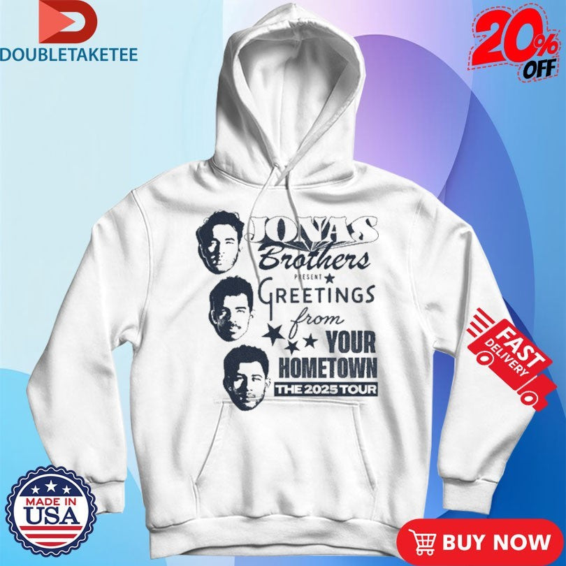 Official Jonas Brothers Greetings From Your Hometown Tour 2025 Faces Shirts