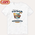 Official Just An Iowa Girl In A Mississippi World Retro Shirt