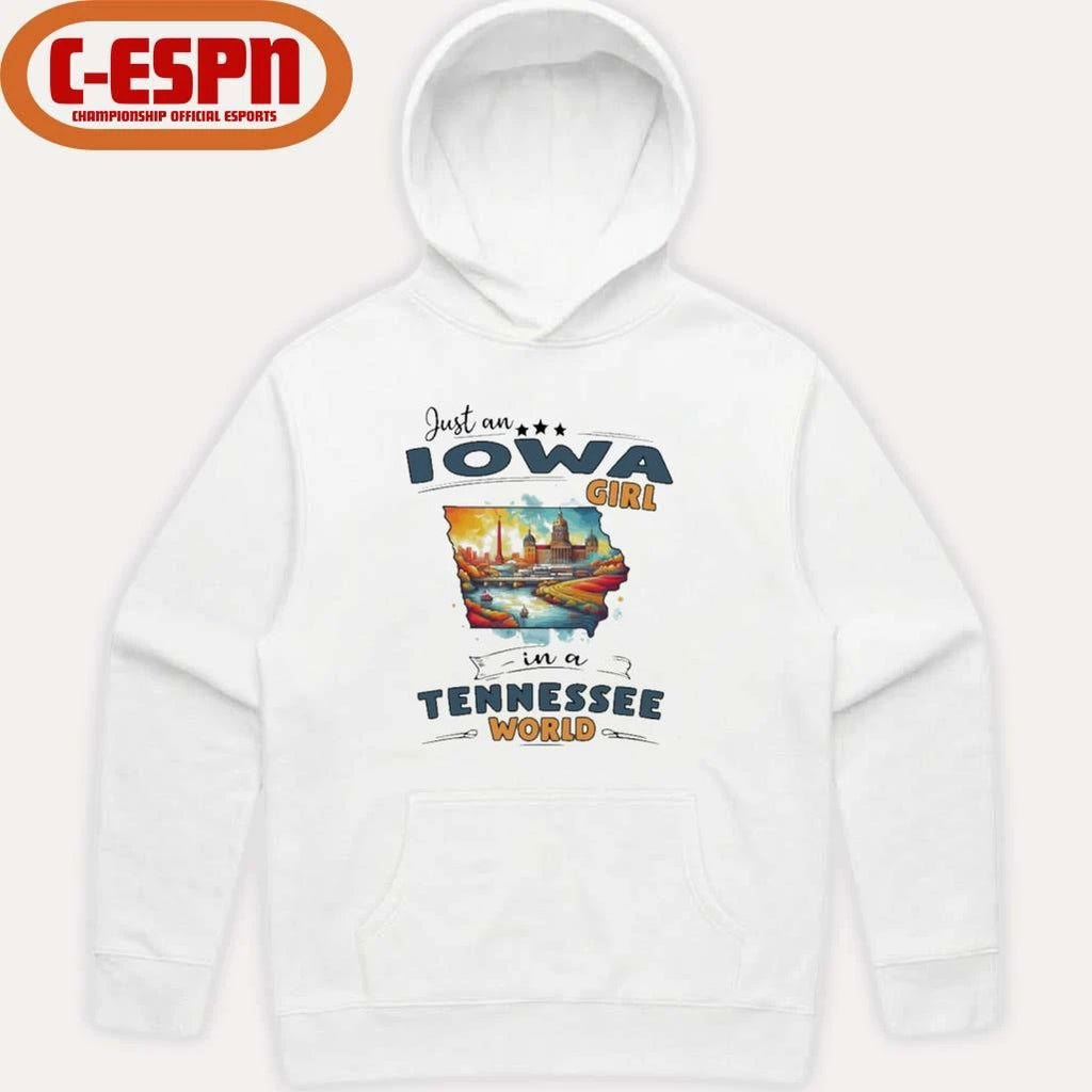 Official Just An Iowa Girl In A Tennessee World Retro Shirt