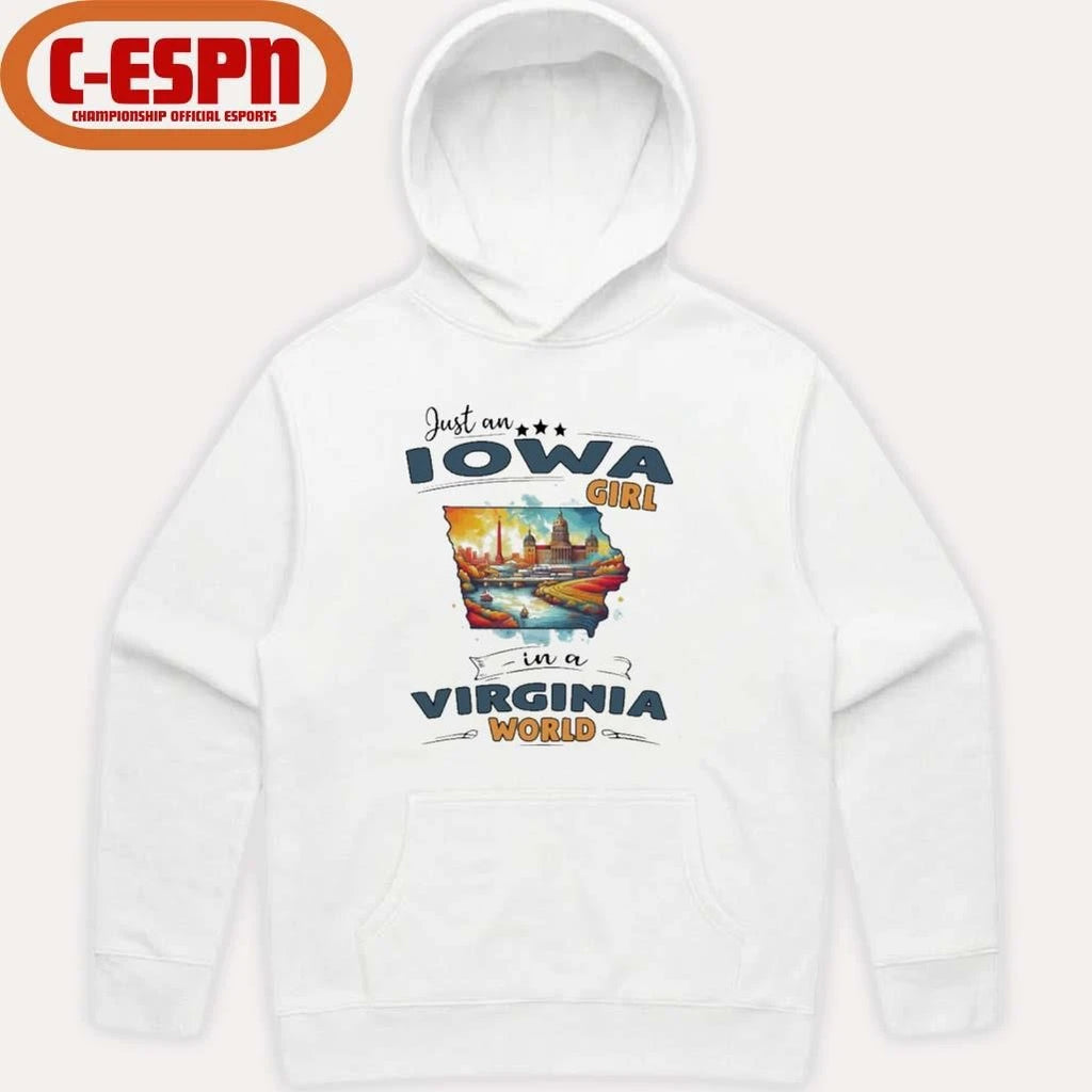 Official Just An Iowa Girl In A Virginia World Retro Shirt
