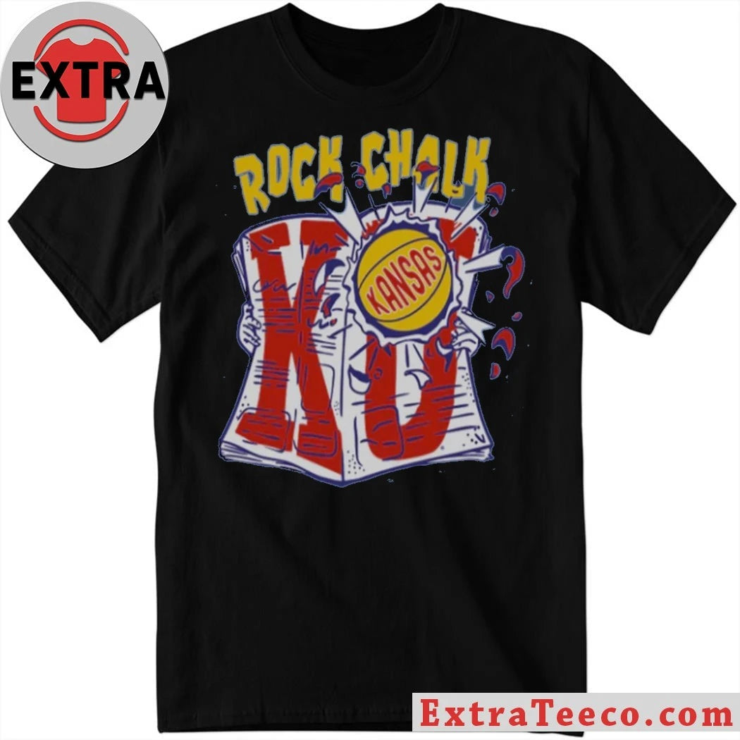 Official KU Rock Chalk Newspapers Shirt