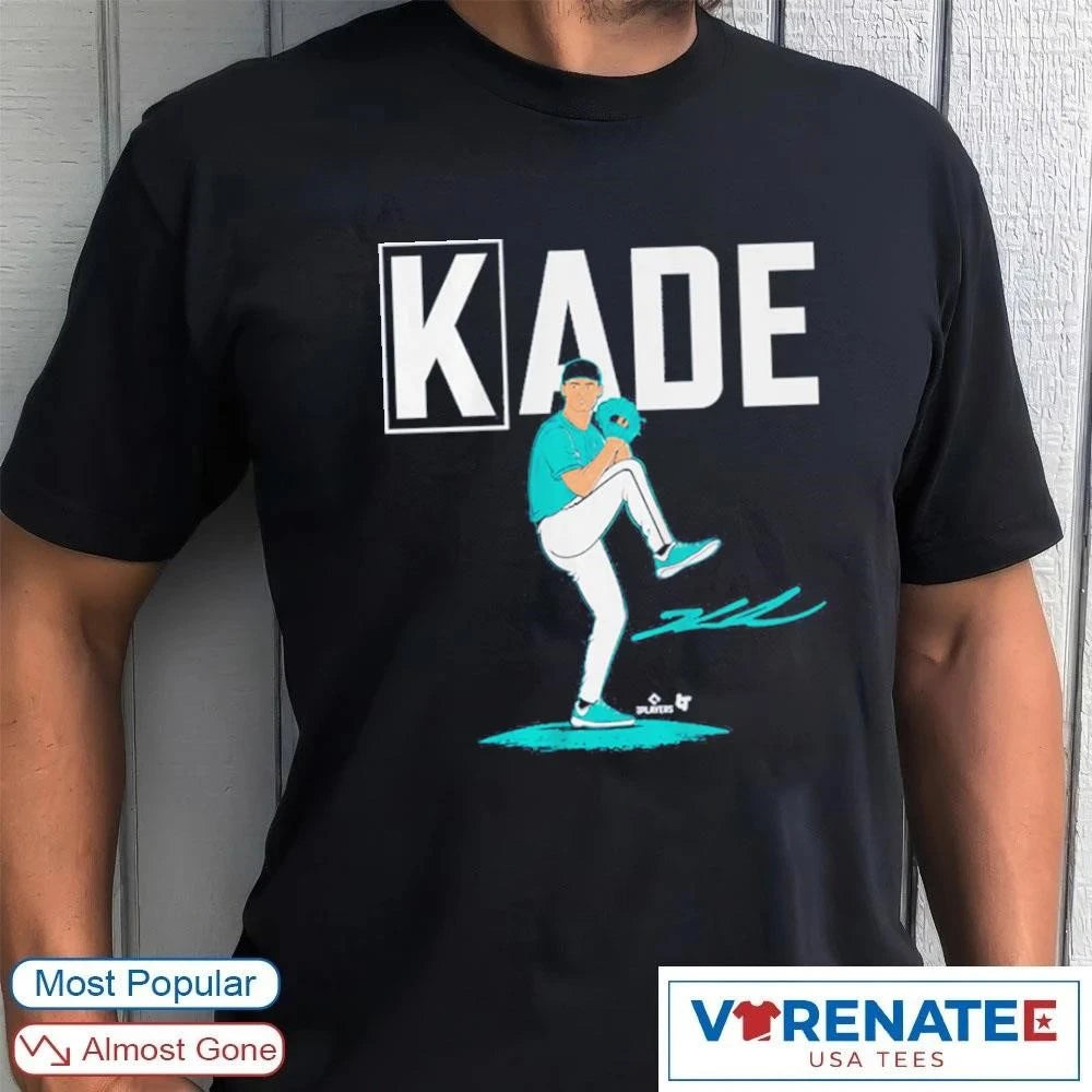Official Kade Anderson K Sign Seattle Mariners MLB Signature T-Shirt