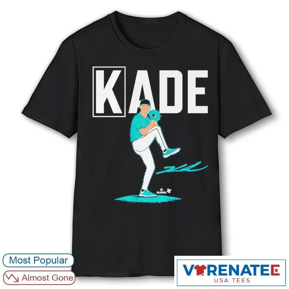 Official Kade Anderson K Sign Seattle Mariners MLB Signature T-Shirt