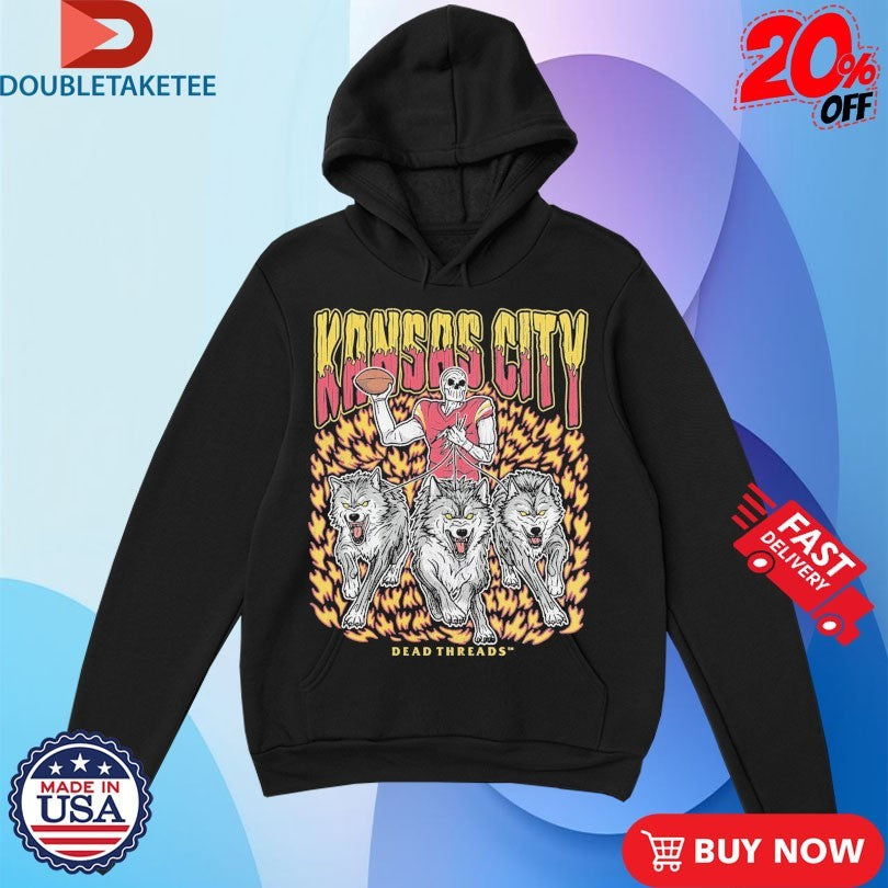 Official Kansas City Chiefs Dead Threads Wolfs Shirts