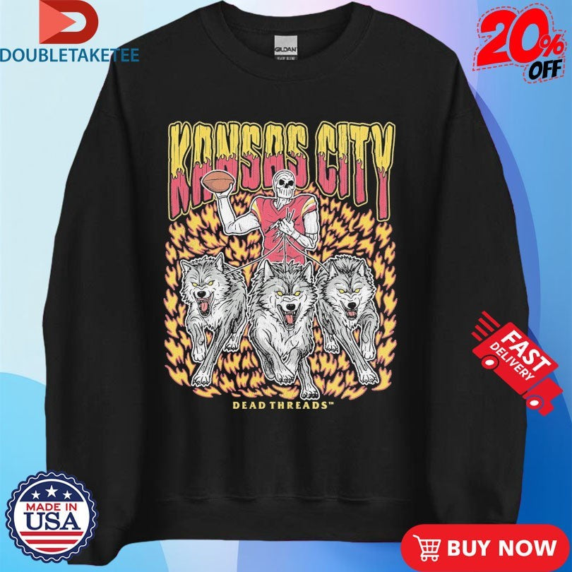 Official Kansas City Chiefs Dead Threads Wolfs Shirts