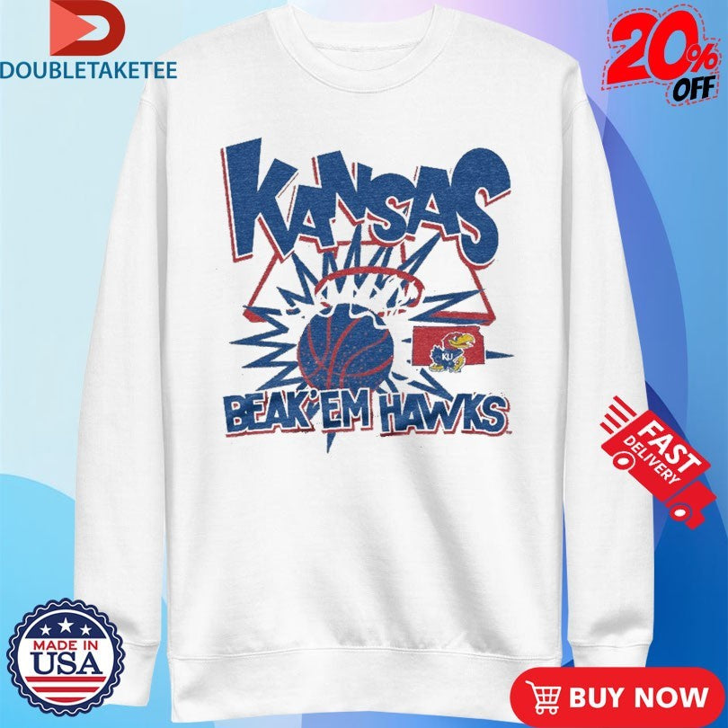 Official Kansas Jayhawks Beak ‘Em Hawks Slam Shirts