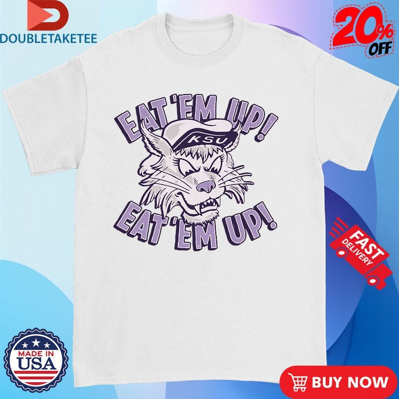 Official Kansas State Wildcats Eat ‘Em Up Mascot Shirts