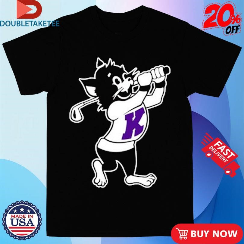 Official Kansas State Wildcats Willie Playing Golf Mascot Shirts