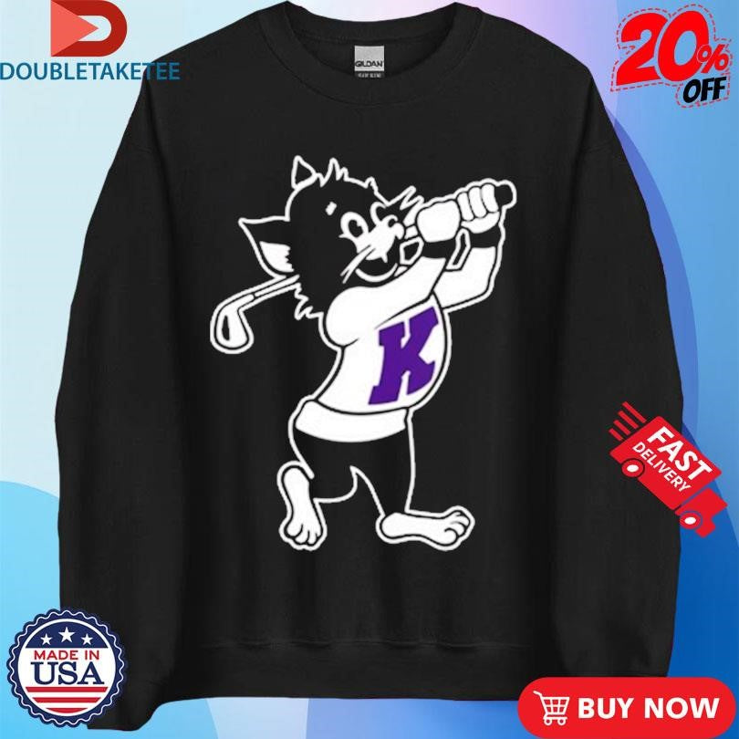 Official Kansas State Wildcats Willie Playing Golf Mascot Shirts