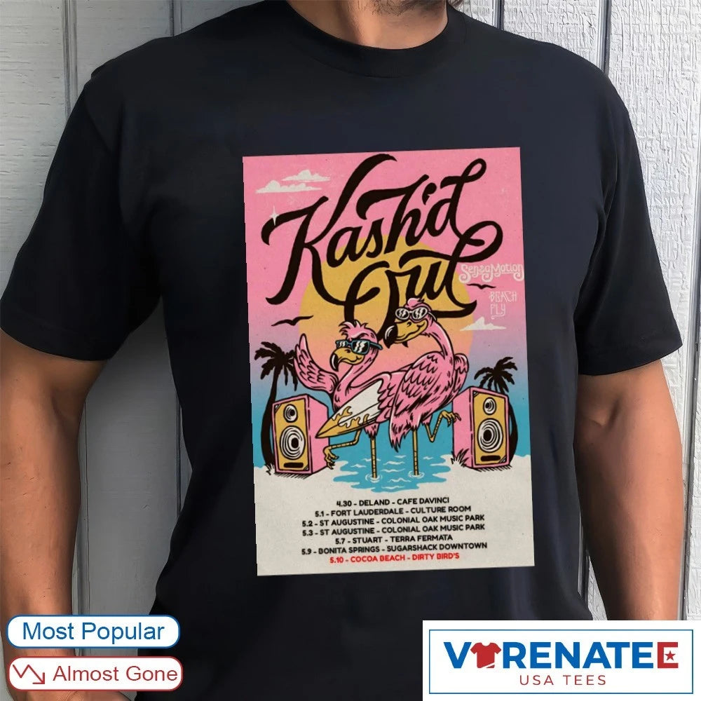 Official Kash’d Out Beach Fly Tour April 30 – May 10 2026 Poster T-Shirt