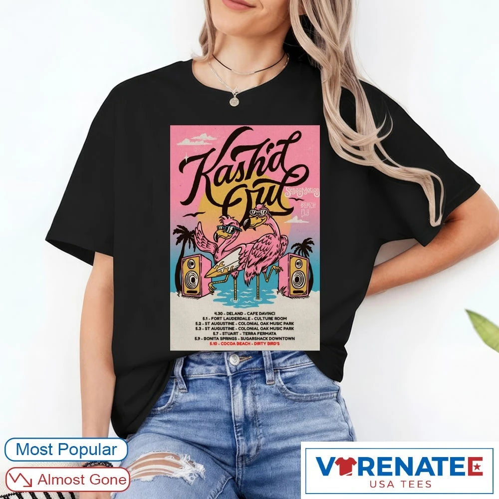 Official Kash’d Out Beach Fly Tour April 30 – May 10 2026 Poster T-Shirt