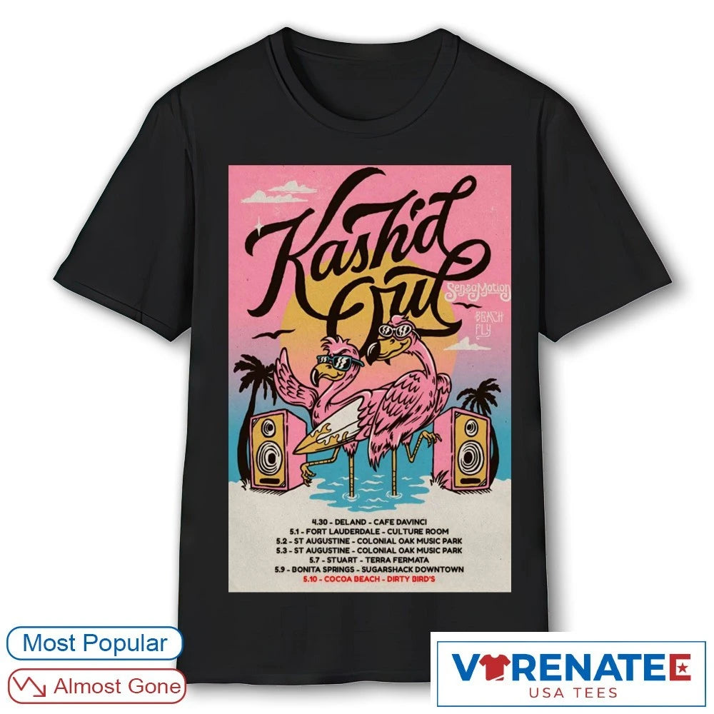 Official Kash’d Out Beach Fly Tour April 30 – May 10 2026 Poster T-Shirt