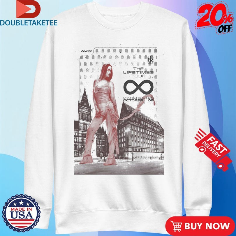 Official Katy Perry The Lifetimes Tour Oct 8 2025 Manchester UK-AO Arena Shirts