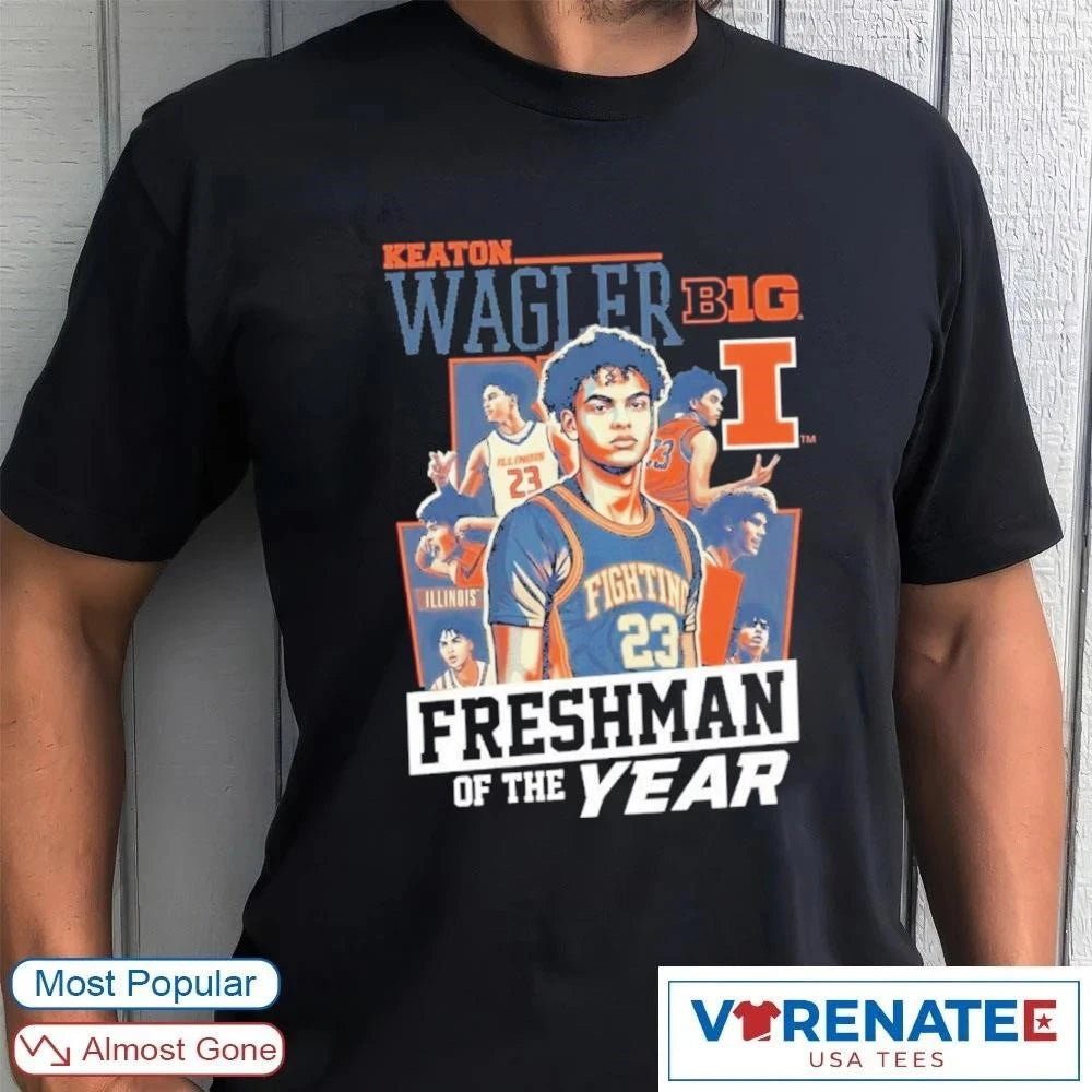 Official Keaton Wagler Big Ten Freshman of The Year 2026 T-Shirt
