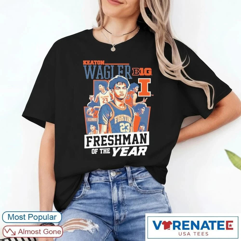 Official Keaton Wagler Big Ten Freshman of The Year 2026 T-Shirt