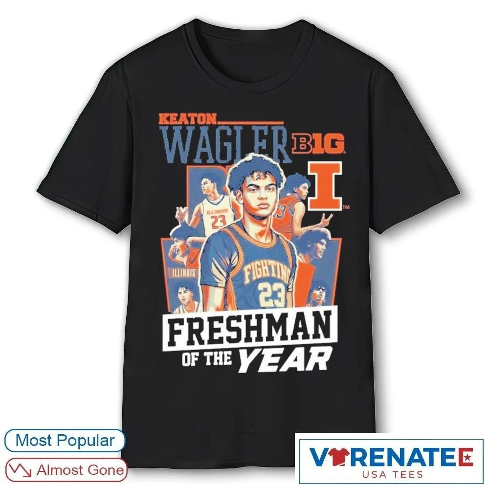 Official Keaton Wagler Big Ten Freshman of The Year 2026 T-Shirt