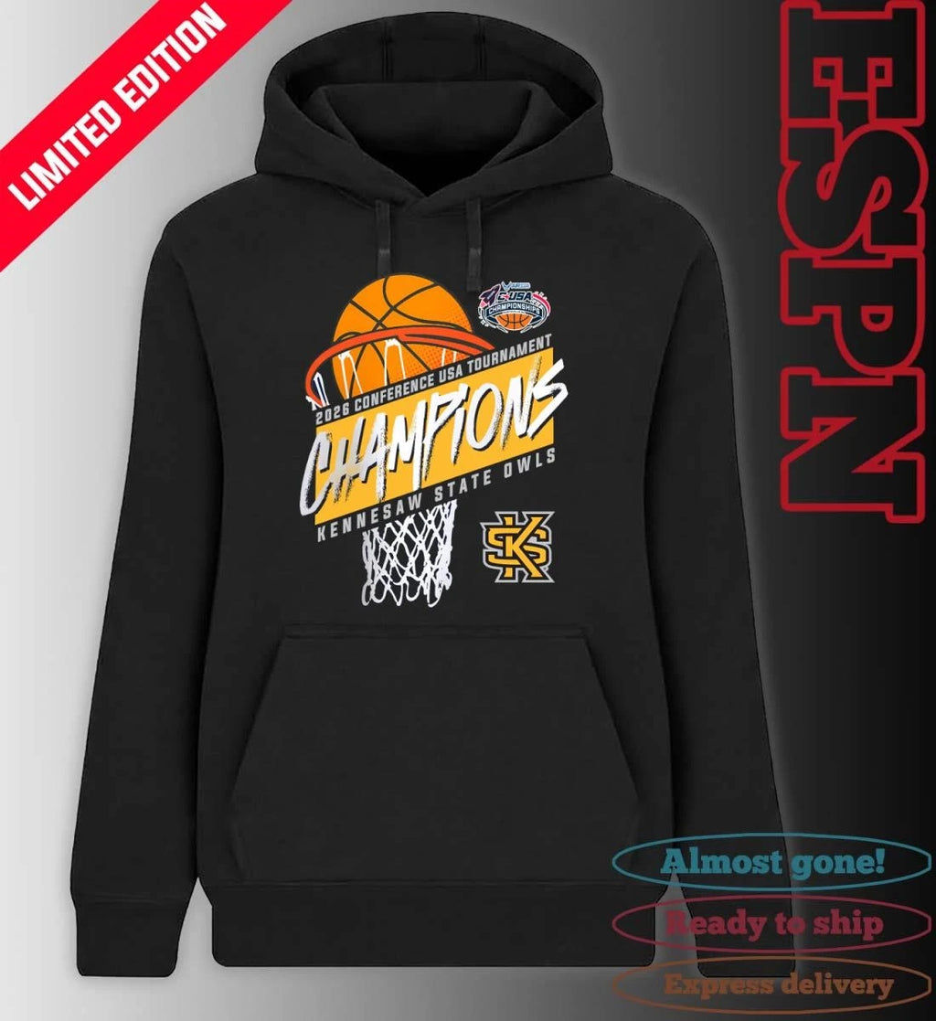 Official Kennesaw State Men’s Basketball Conference USA Tournament Champions 2026 T-Shirt
