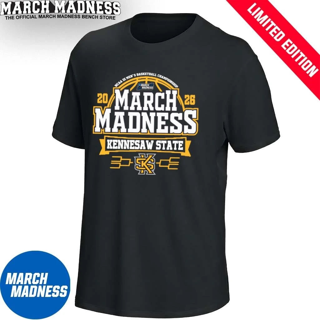 Official Kennesaw State Owls 2026 NCAA Men’s Basketball March Madness Bound Shirt