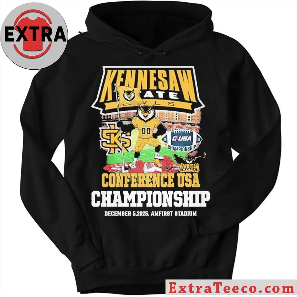 Official Kennesaw State Owls Conference USA Championship December 5 2025 Amfirst Stadium 2025 Logo T-Shirt