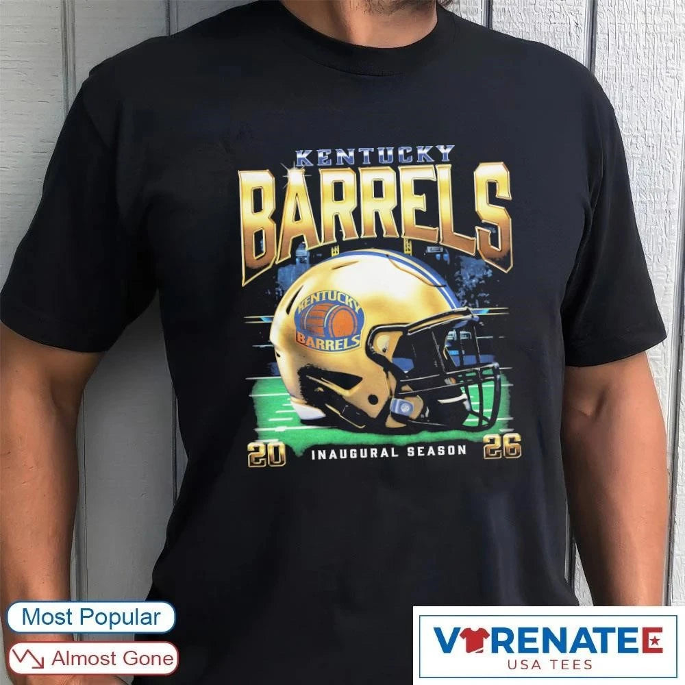 Official Kentucky Barrels Inaugural Season Schedule 2026 Helmet T-Shirt