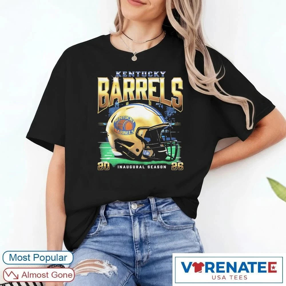 Official Kentucky Barrels Inaugural Season Schedule 2026 Helmet T-Shirt