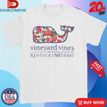 Official Kentucky Derby Vineyard Vines Watercolor Rose Whale Shirts