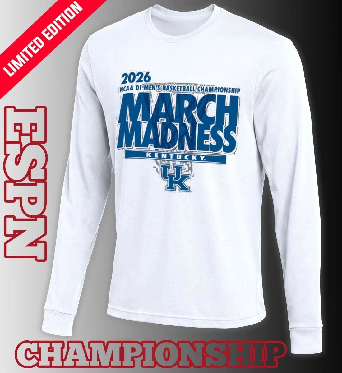 Official Kentucky Men’s Basketball Single Team NCAA March Madness Shirt