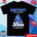 Official Kentucky Wildcats In My Veins Jesus In My Heart Shirts