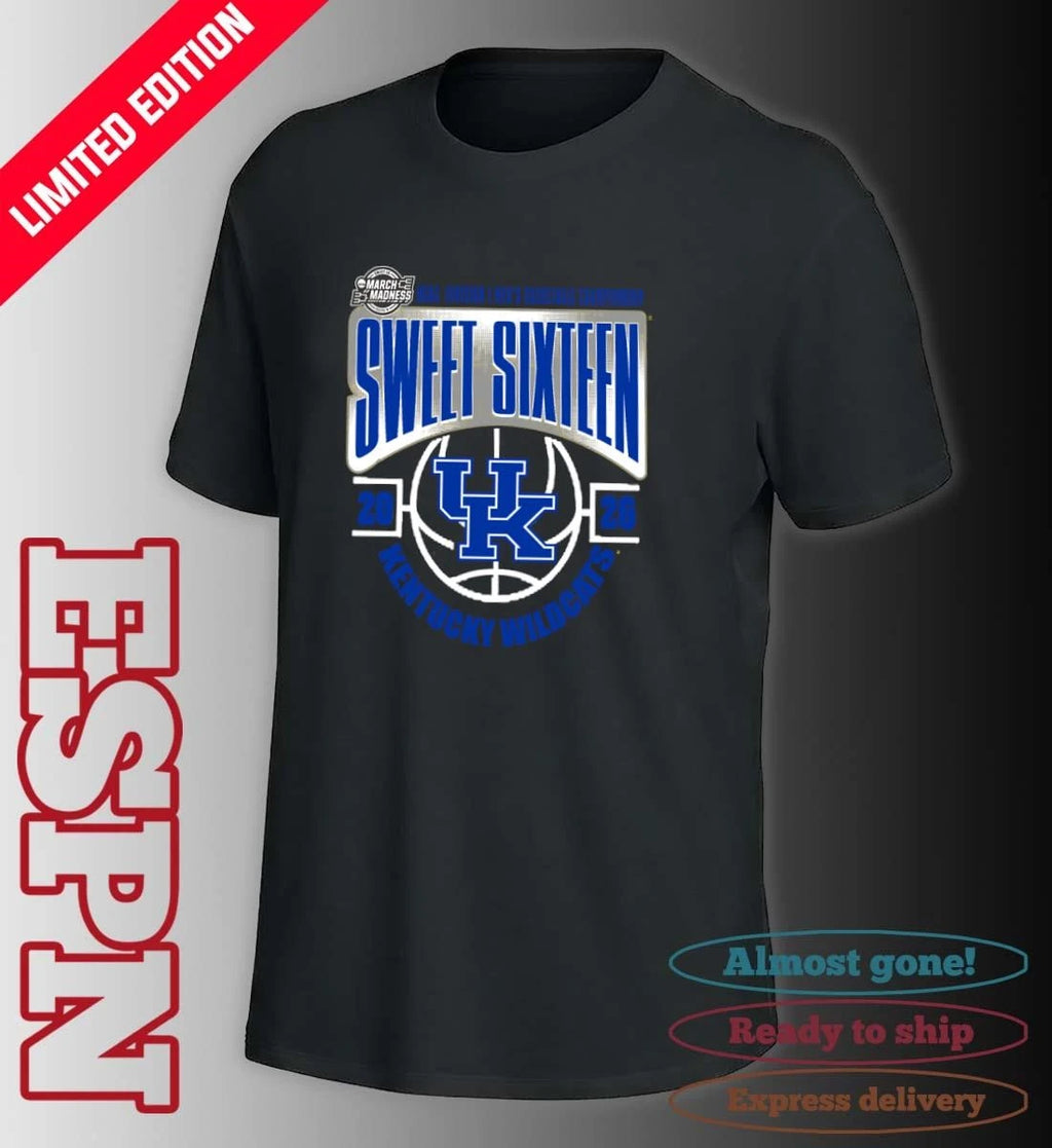 Official Kentucky Wildcats Sweet 16 NCAA DI Men’s Basketball Tournament March Madness 2026 T-Shirt