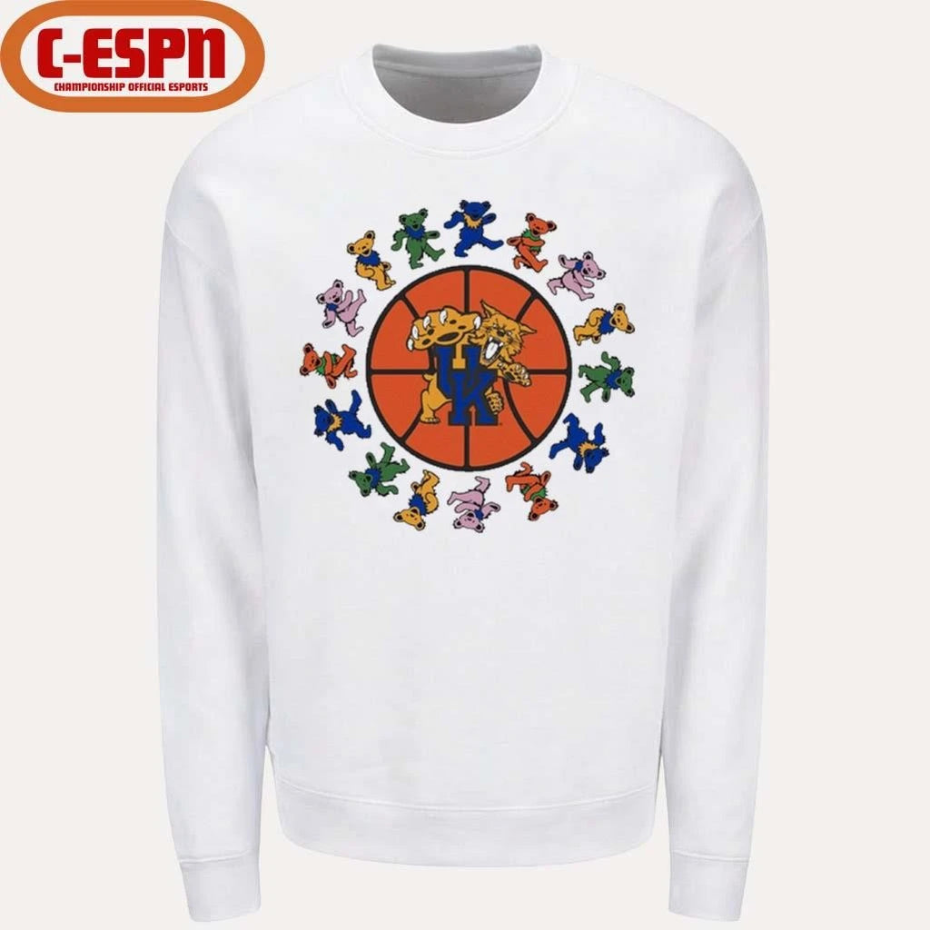 Official Kentucky x Grateful Dead Basketball Circle Bears Shirt