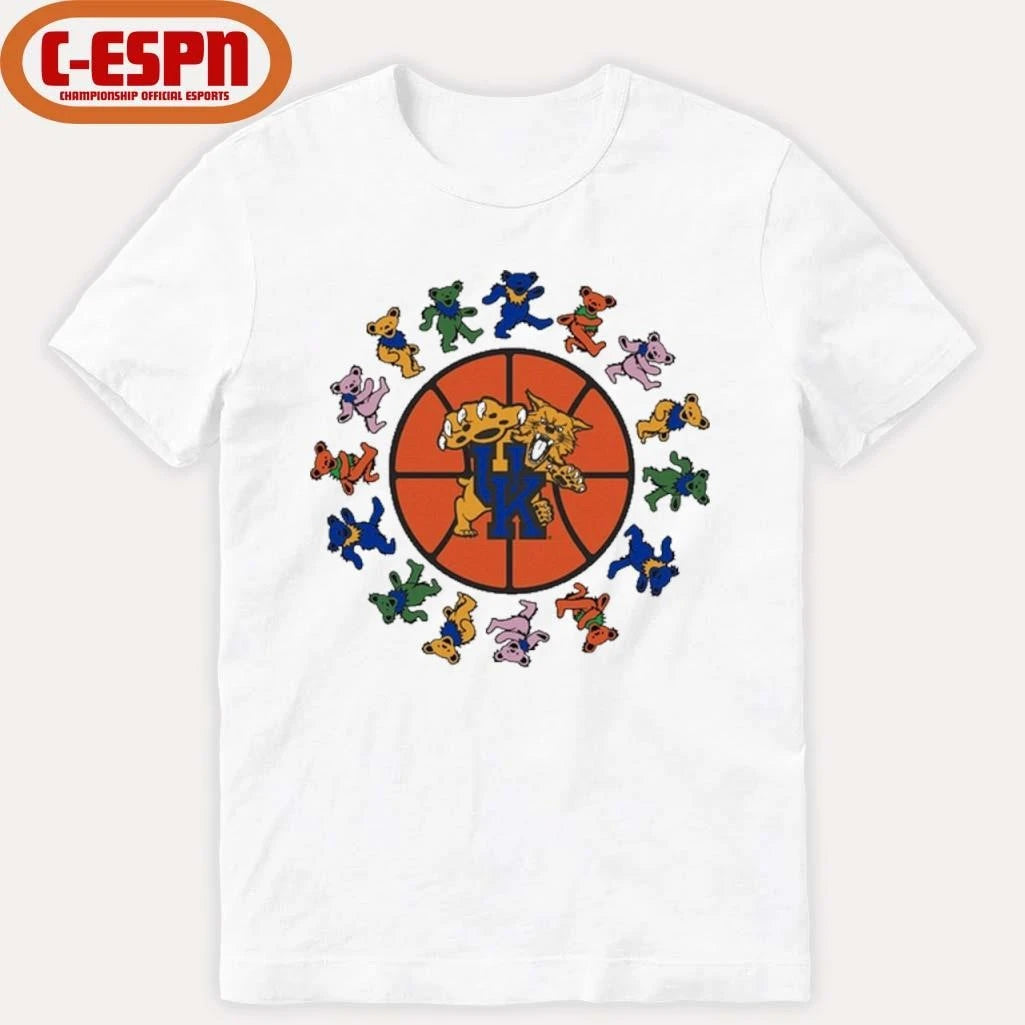 Official Kentucky x Grateful Dead Basketball Circle Bears Shirt