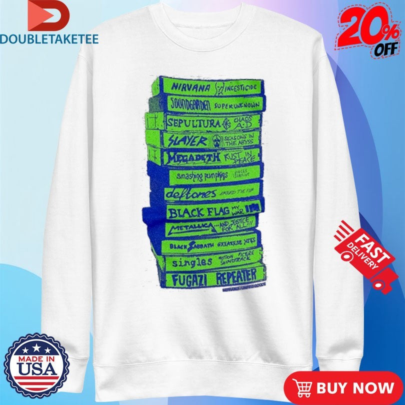 Official Kerrang! x Unified Goods Books Shirts